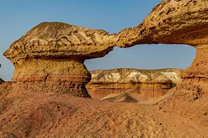 Angola Prints: Sandstone arch, Namibe (Namib) desert, Iona National Park, Namibe, Angola, Africa