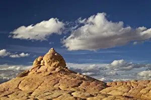 Hoodoo Prints: Sandstone formation under clouds