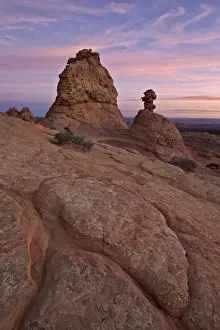 Pinnacle Prints: Sandstone formations at sunrise