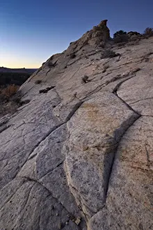 Fissure Prints: Sandstone hill at dawn, Grand Staircase-Escalante National Monument