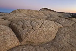 Fissure Prints: Sandstone hill at dusk, Grand Staircase-Escalante National Monument