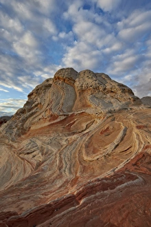 White Pocket Prints: Sandstone hill with swirly layers