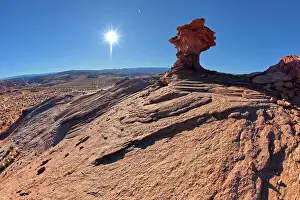 Hoodoo Prints: A sandstone hoodoo at Ferry Swale in the Glen Canyon Recreation Area near Page
