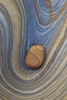 Abstract: Sandstone patterns, Northumberland, England, United Kingdom, Europe