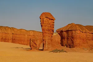 Angola Prints: Sandstone rock formation, Namibe (Namib) desert