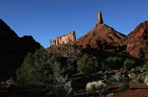 Images Dated 23rd April 2010: The sandstone spire of Castleton Tower dominates the Castle Valley, near the Colorado River