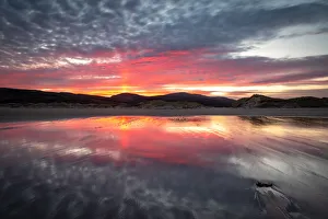 Scottish Culture Prints: Sandwood Bay at sunrise, Sutherland, Scotland, United Kingdom, Europe