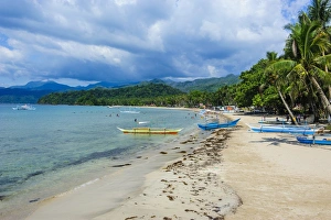 Puerto Princesa Prints: Sandy beach in front of the entrance to the New wonder of the world
