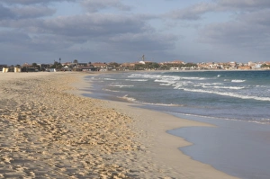 Images Dated 28th February 2009: Sandy beach of Santa Maria, Sal, Cape Verde Islands, Atlantic, Africa