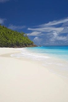 Images Dated 1st October 2007: Sandy beach, Seychelles, Indian Ocean, Africa