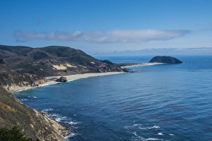 Coastal Scenics Prints: Sandy beaches near Point Sur State park, Big Sur, California, USA