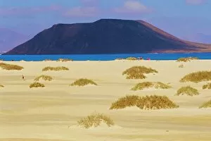 Generic Location Collection: Sandy dunes and Isla de los Lobos in the background
