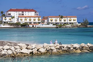 Nassau Prints: Sandyport Beach, Nassau, Providence Island, Bahamas, West Indies, Caribbean, Central