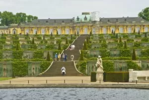 Images Dated 12th May 2007: Sanssouci, the former Summer Palace of Frederick the Great, and its gardens