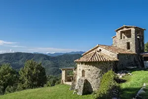 Sant Marti de Toralles Norman church and the Garrotxa Volcanic Zone Natural Park