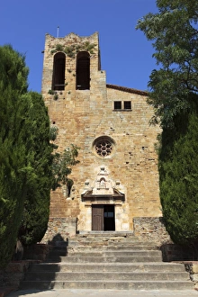 Costa Brava Prints: Sant Pere Church, Pals, Costa Brava, Catalonia, Spain, Europe