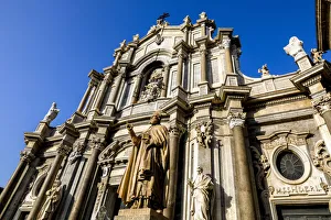 Catania Prints: Santa Agata Basilica-Cathedral, Catania, Sicily, Italy, Europe