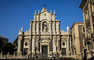 Catania Prints: Santa Agata Basilica-Cathedral, Catania, Sicily, Italy, Europe