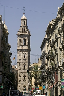 Santa Catalina Prints: Santa Catalina church, Peace Street, Valencia, Spain, Europe