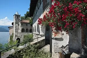 Images Dated 29th June 2006: Santa Caterina del Sasso Monastery, Lake Maggiore, Lombardy, Italy, Europe