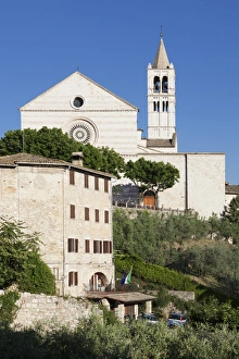 Assisi Prints: Santa Chiara Basilica, Assisi, Perugia District, Umbria, Italy, Europe