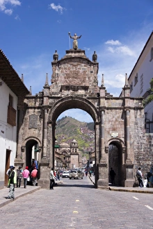 Santa Clara Prints: Santa Clara Arch, Cuzco. Peru, South America
