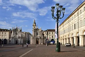 Lamp Post Prints: Santa Cristina and San Carlo Churches from Piazza San Carlo