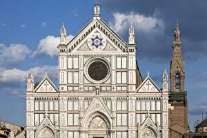Images Dated 11th May 2008: Santa Croce church, Florence, UNESCO World Heritage Site, Tuscany, Italy, Europe