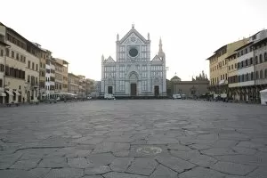 Images Dated 22nd October 2008: Santa Croce Square, Florence, Tuscany, Italy, Europe