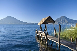 Jetties Prints: Santa Cruz La Laguna, Lake Atitlan, Western Highlands, Guatemala, Central America