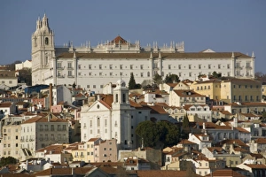 Sao Vicente Prints: Santa Luzia church and Sao Vicente monastery, Lisbon, Portugal, Europe