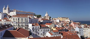 Santa Luzia viewpoint, Sao Vicente de Fora monastery, National Pantheon, Alfama district