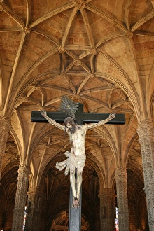 Santa Maria Church Prints: Santa Maria church, Jeronimos monastery, Lisbon, Portugal, Europe