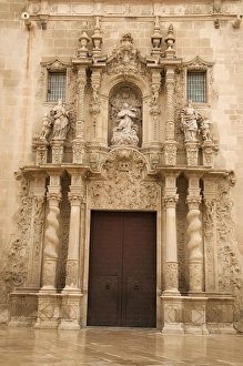 Alicante Prints: Santa Maria church, San Roque quarter, Alicante, Valencia province, Spain, Europe