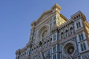 Santa Maria del Fiore cathedral at sunrise, UNESCO World Heritage Site, Florence