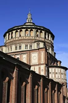 Detail of s anta Maria delle Grazie church, Milan, Lombardy, Italy, Europe