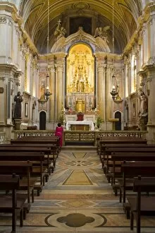 Images Dated 19th September 2010: Santa Maria Madalena Church interior, Alfama District, Lisbon, Portugal, Europe
