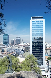 Santiago De Chile Prints: Santiago downtown buildings, Santiago de Chile, Chile, South America