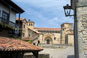 Tiled Roof Prints: Santillana del Mar, Cantabria, Spain, Europe