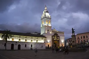 Quito Prints: Santo Domingo Cathedral, UNESCO World Heritage Site, Quito, Ecuador, South America