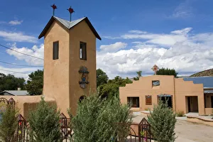 Santo Nino de Atocha Church dating from 1857 in Chimayo, New Mexico, United States of America