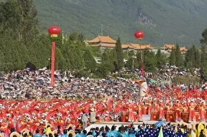 Sanyuejie Third Moon Bai festival in Dali, Yunnan Province, China, Asia