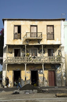 Balconies Prints: Sao Filipe, Fogo (Fire), Cape Verde Islands, Africa