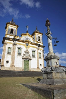 Mariana Prints: Sao Francisico of Assis Church in Praca Minas Gerais