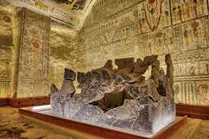 Sarcophagus Prints: Sarcophagus, Burial Chamber, Tomb of Rameses V and VI