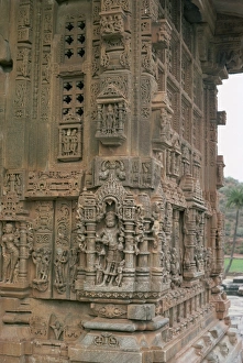 Jain Prints: Sas Balu Jain temple, Nagda, near Udaipur, Rajasthan state, India, Asia
