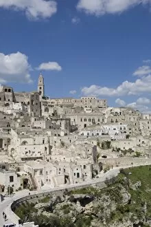 Images Dated 6th April 2008: The Sassi Quarter, UNESCO World Heritage Site, city of Matera, Basilicata