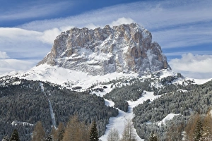 Images Dated 7th March 2009: Sassolungo mountain, 3181m, Val Gardena, Dolomites, South Tirol, Trentino-Alto Adige