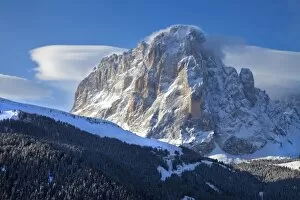 Images Dated 7th March 2009: Sassolungo mountain, 3181m, Val Gardena, Dolomites, South Tirol, Trentino-Alto Adige