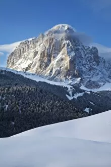 Images Dated 7th March 2009: Sassongher mountain, 2665m, , Val Gardena, Dolomites, South Tirol, Trentino-Alto Adige
